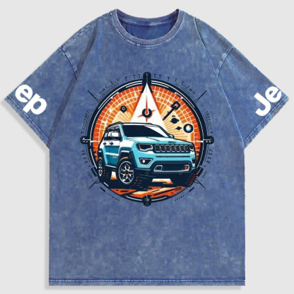 Jp Compass Colorful Washed T-Shirt