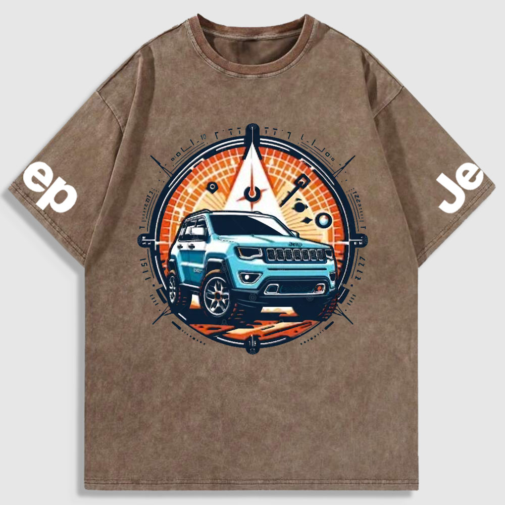Jp Compass Colorful Washed T-Shirt