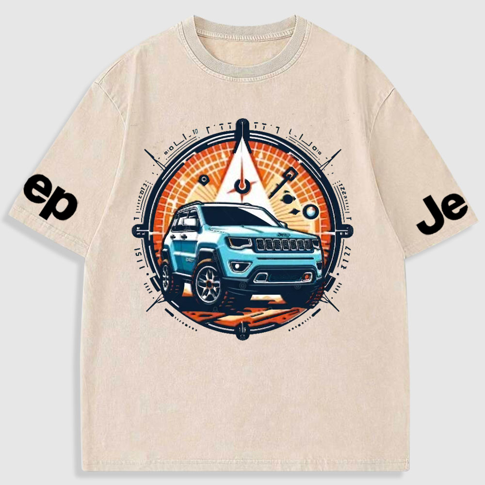 Jp Compass Colorful Washed T-Shirt