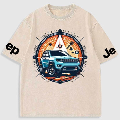 Jp Compass Colorful Washed T-Shirt