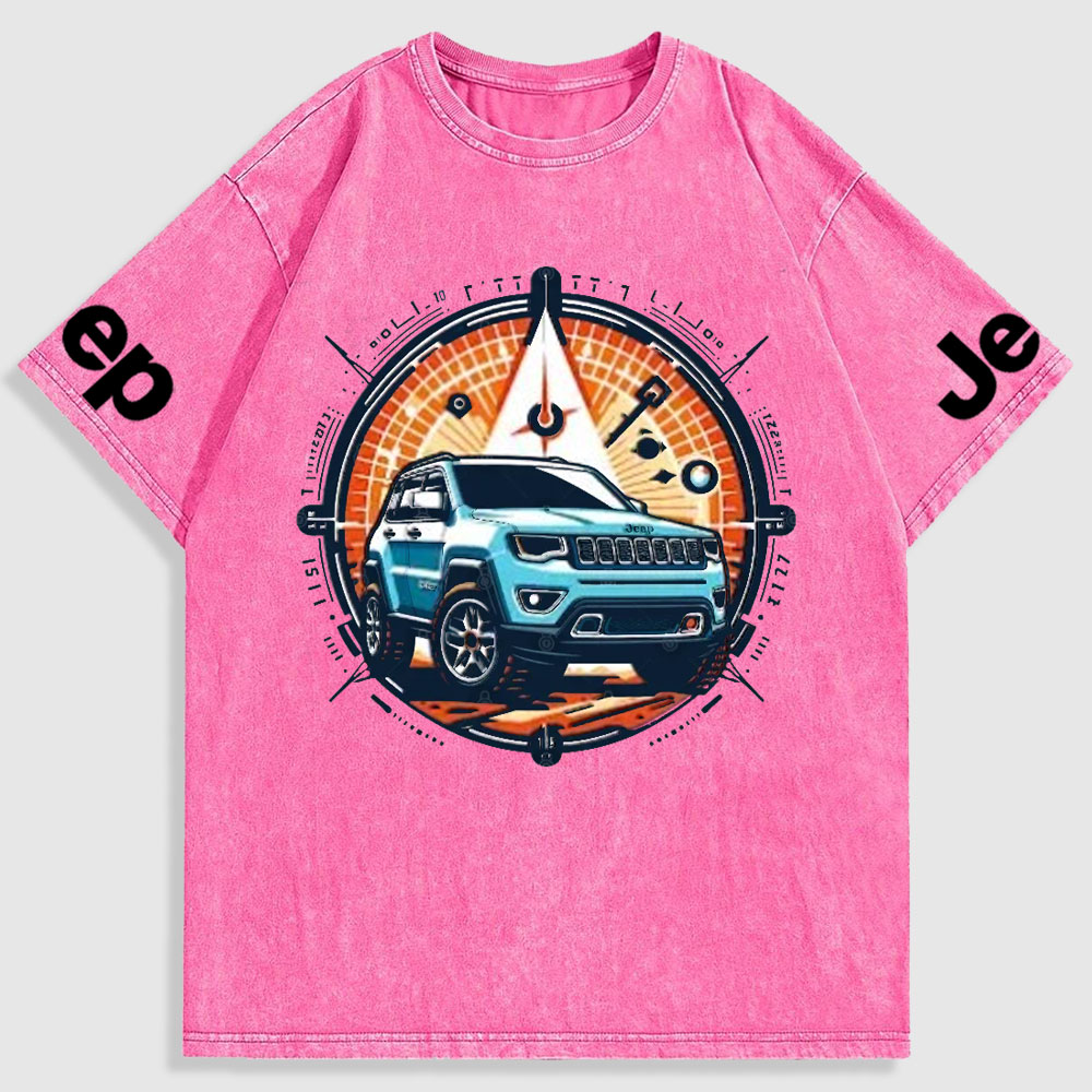 Jp Compass Colorful Washed T-Shirt