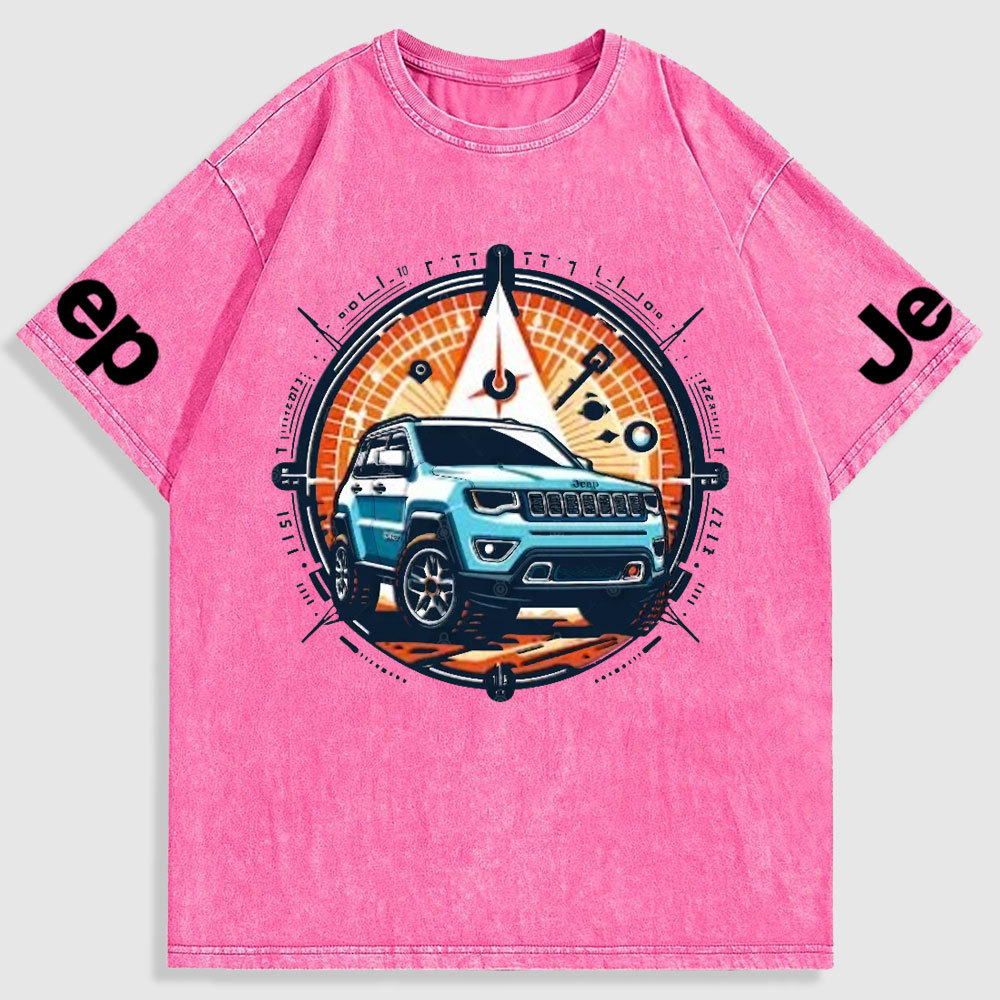 Jp Compass Colorful Washed T-Shirt