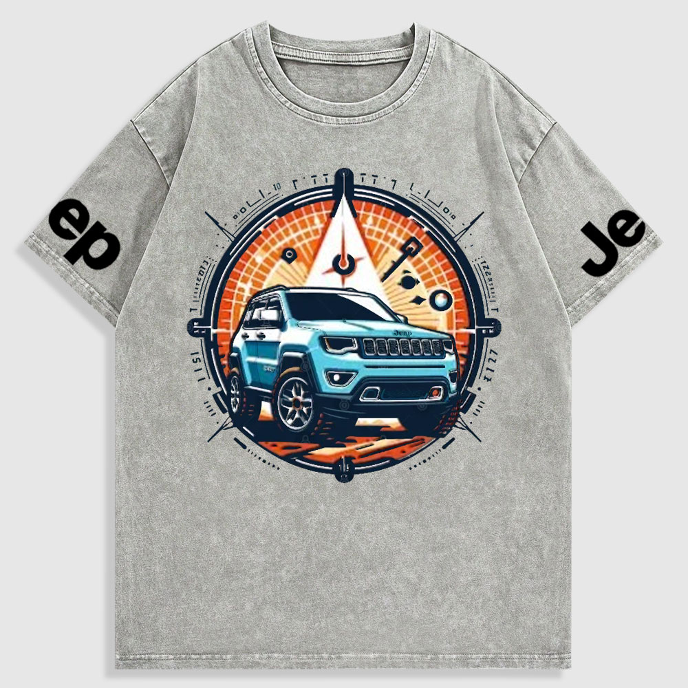 Jp Compass Colorful Washed T-Shirt