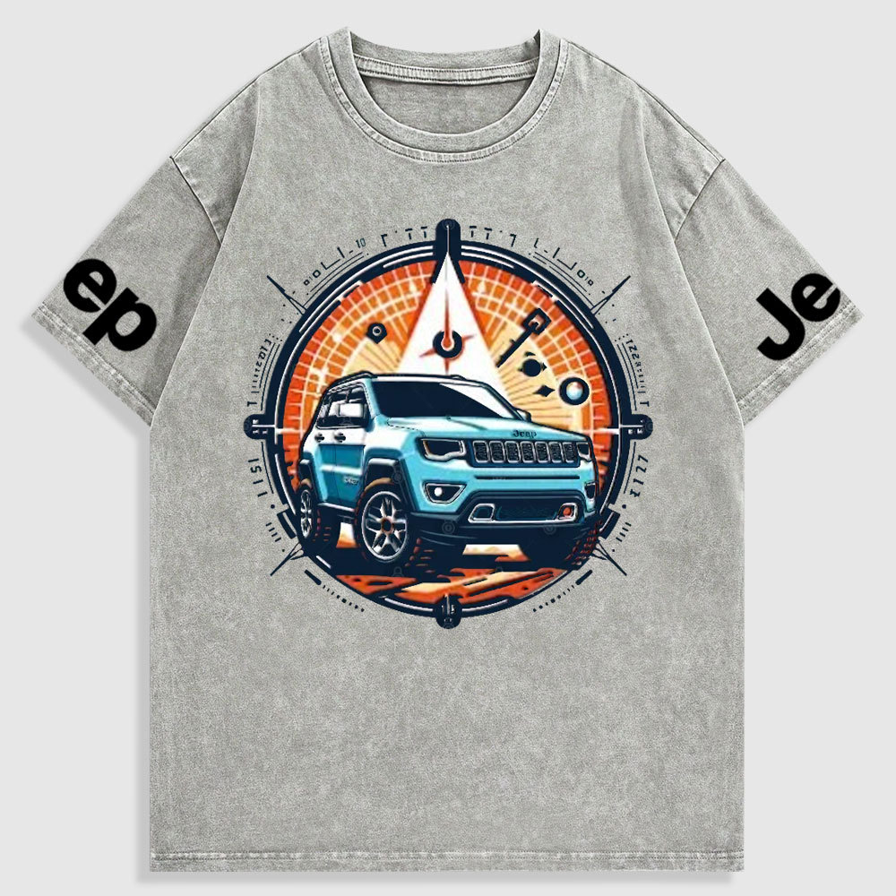 Jp Compass Colorful Washed T-Shirt