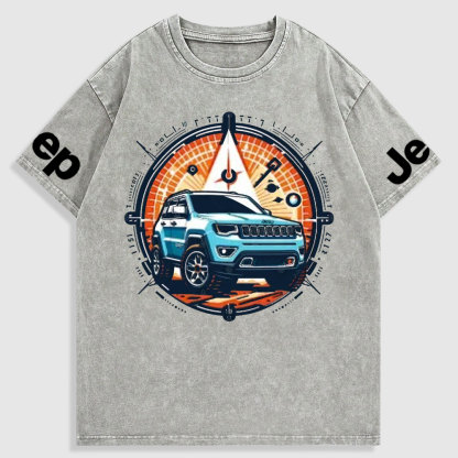 Jp Compass Colorful Washed T-Shirt