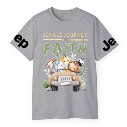 Jungle Journey of Faith Cute Christian Safari on Unisex Jp T-Shirt