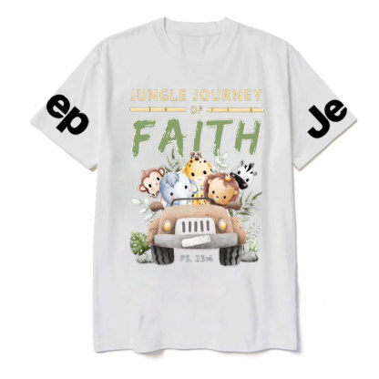 Jungle Journey of Faith Cute Christian Safari on Unisex Jp T-Shirt