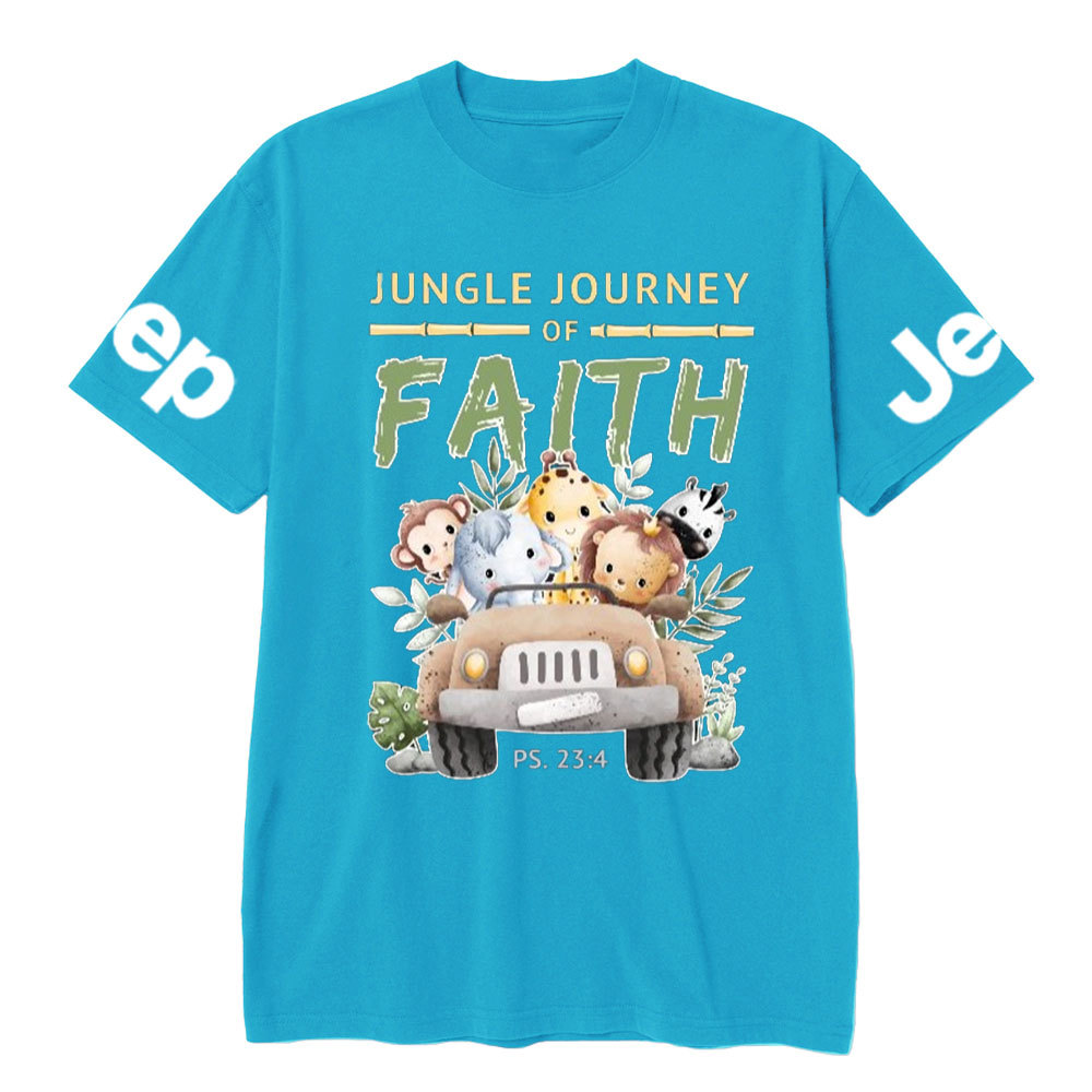 Jungle Journey of Faith Cute Christian Safari on Unisex Jp T-Shirt