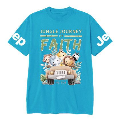 Jungle Journey of Faith Cute Christian Safari on Unisex Jp T-Shirt