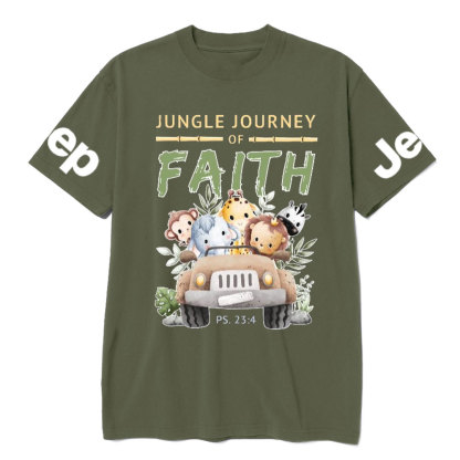 Jungle Journey of Faith Cute Christian Safari on Unisex Jp T-Shirt