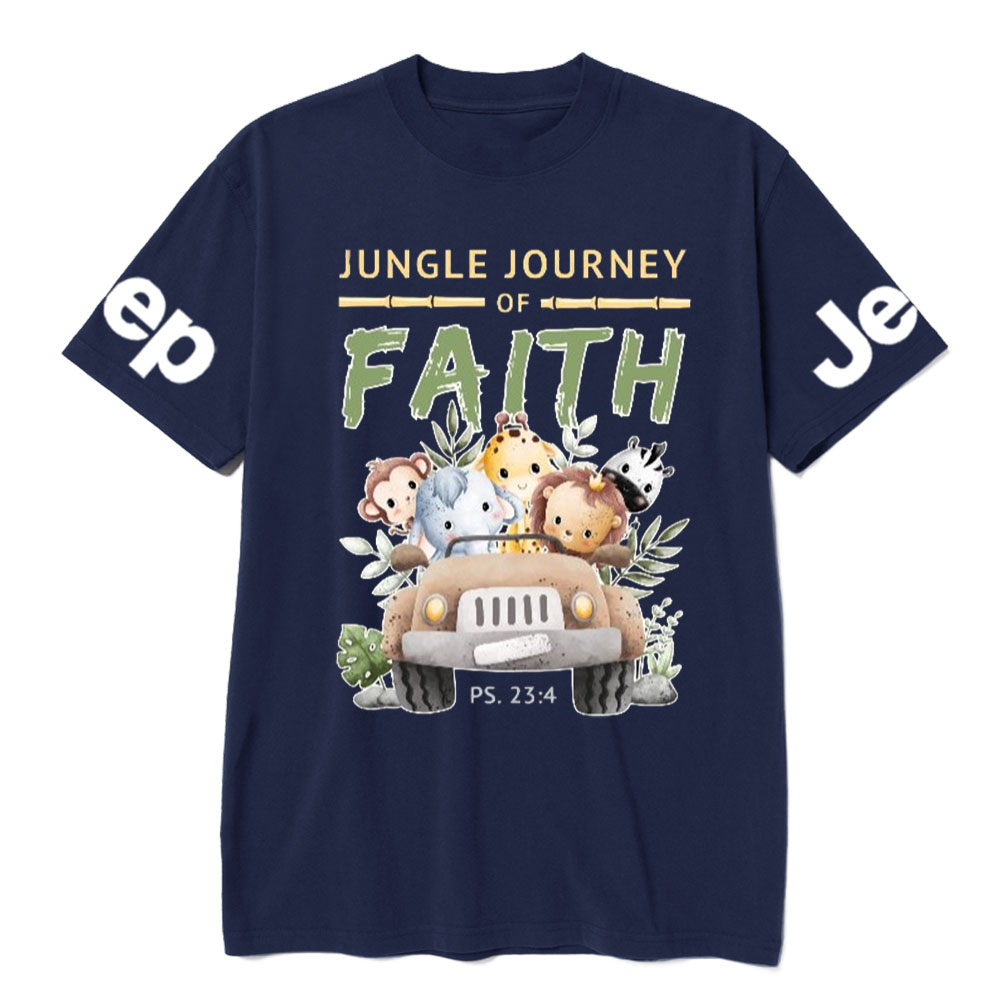 Jungle Journey of Faith Cute Christian Safari on Unisex Jp T-Shirt