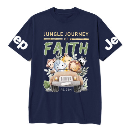 Jungle Journey of Faith Cute Christian Safari on Unisex Jp T-Shirt