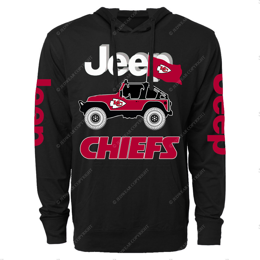 Jp Kansas City Chiefs Flag Oversized Lightweight Hoodie