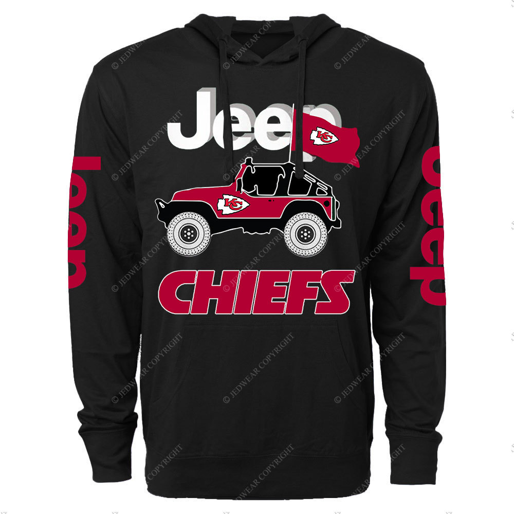 Jp Kansas City Chiefs Flag Oversized Lightweight Hoodie