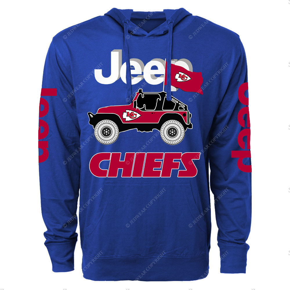 Jp Kansas City Chiefs Flag Oversized Lightweight Hoodie