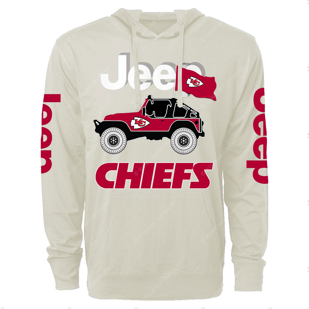 Jp Kansas City Chiefs Flag Oversized Lightweight Hoodie