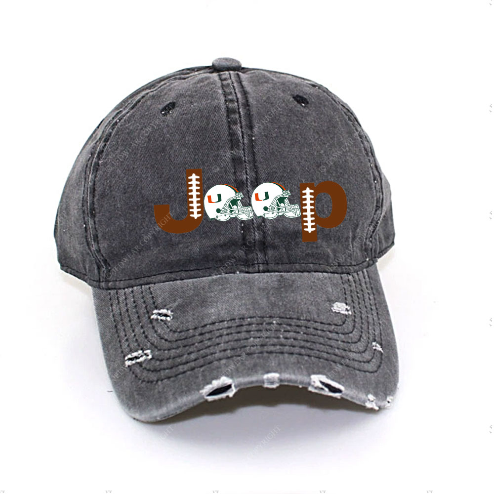 Miami Football Jp Baseball Cap