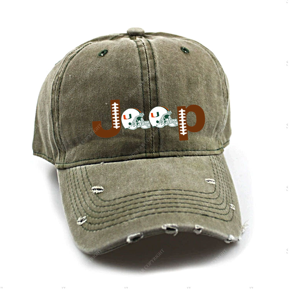 Miami Football Jp Baseball Cap
