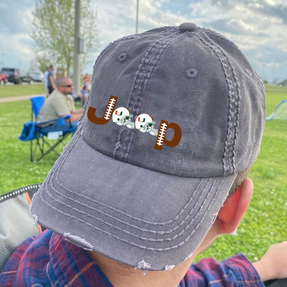 Miami Football Jp Baseball Cap