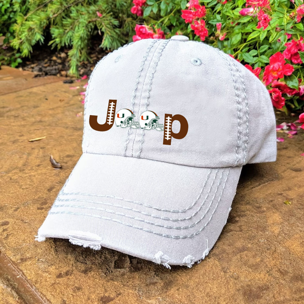 Miami Football Jp Baseball Cap