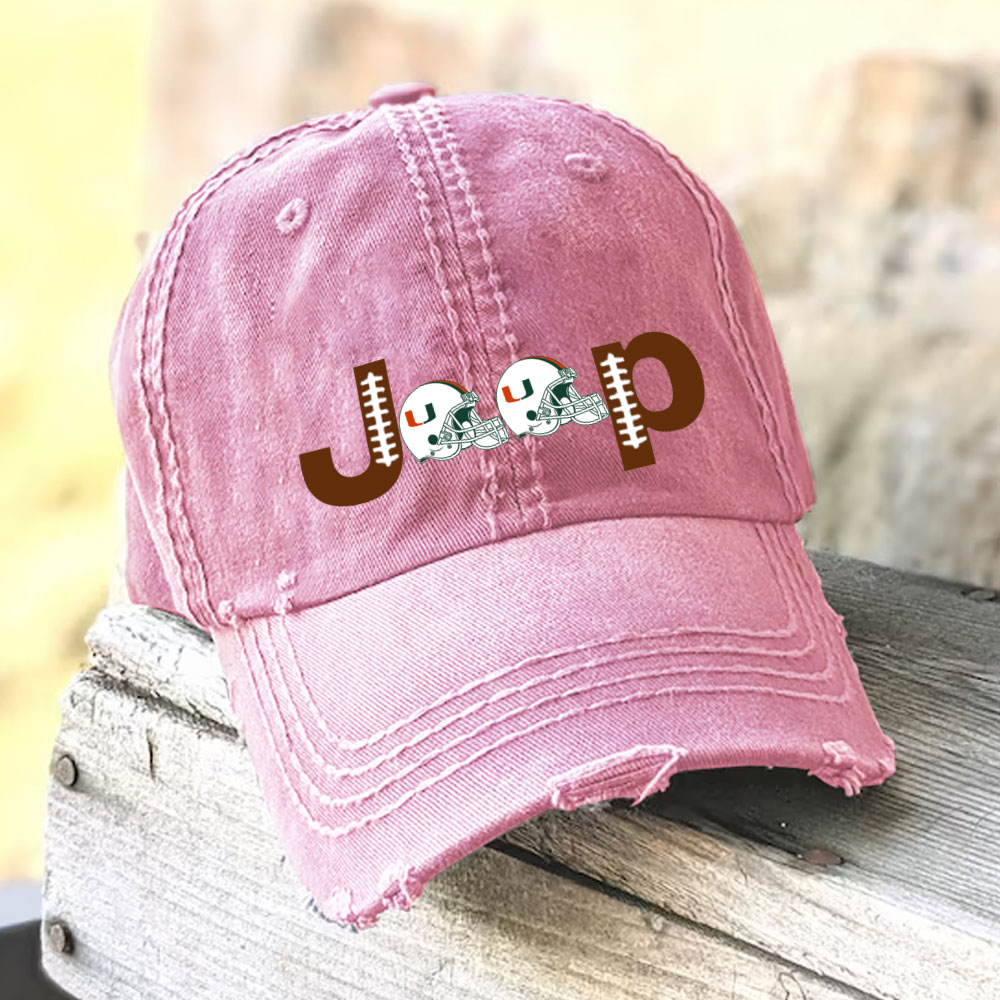 Miami Football Jp Baseball Cap
