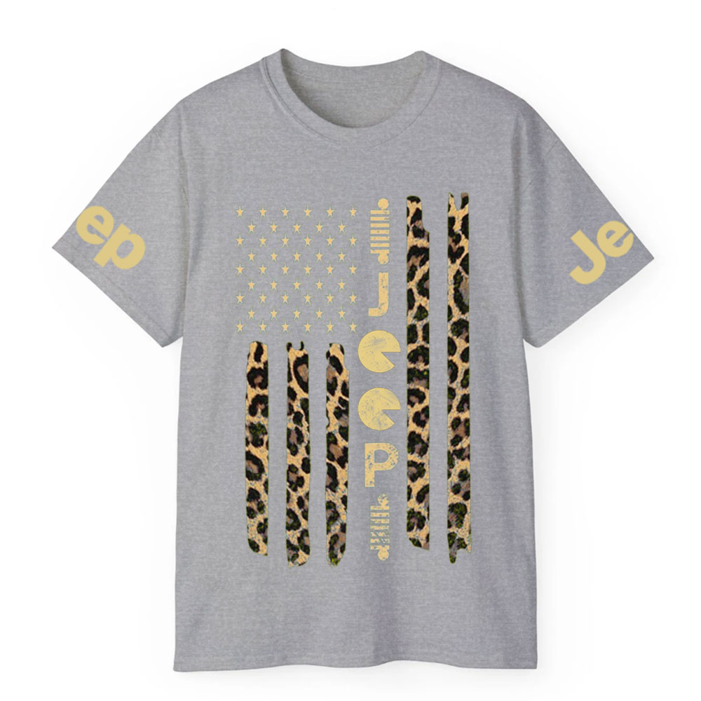 Jp Leopard American Flag T-shirt
