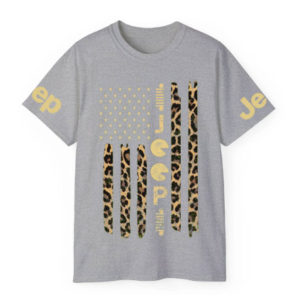Jp Leopard American Flag T-shirt
