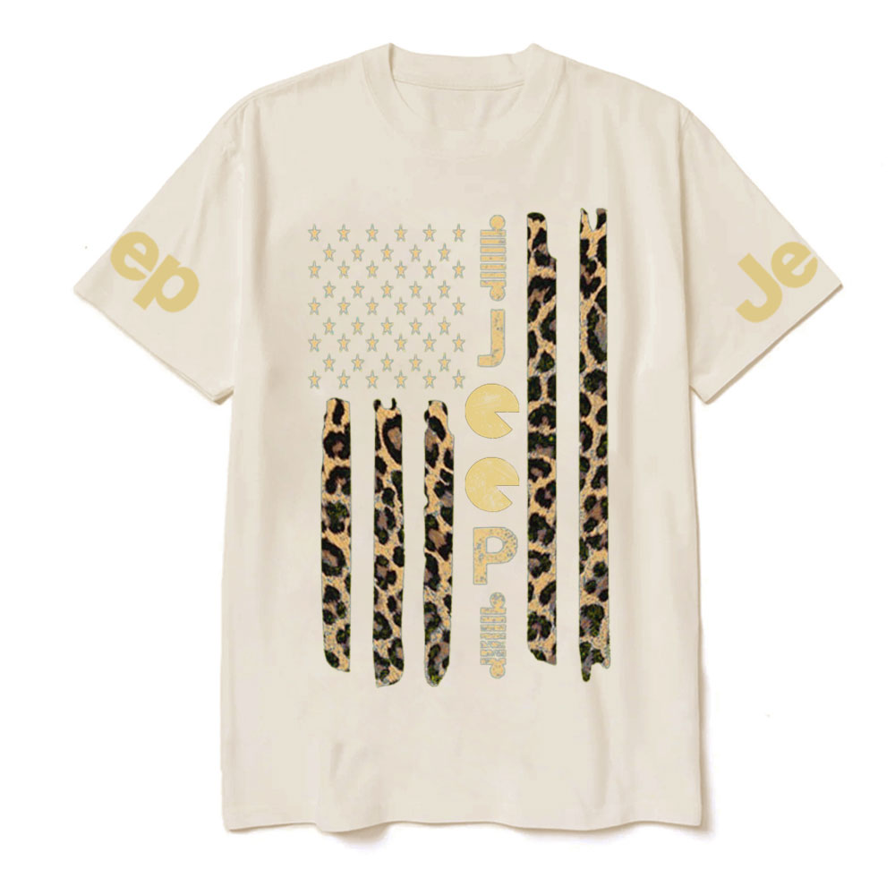 Jp Leopard American Flag T-shirt