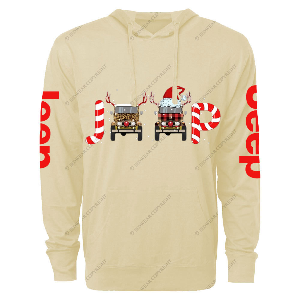 Christmas Leopard Reindeer Jp Oversized Lightweight Hoodie