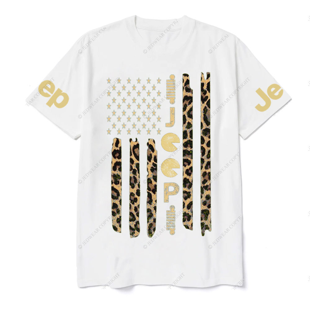 Jp Leopard American Flag T-shirt
