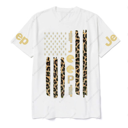 Jp Leopard American Flag T-shirt