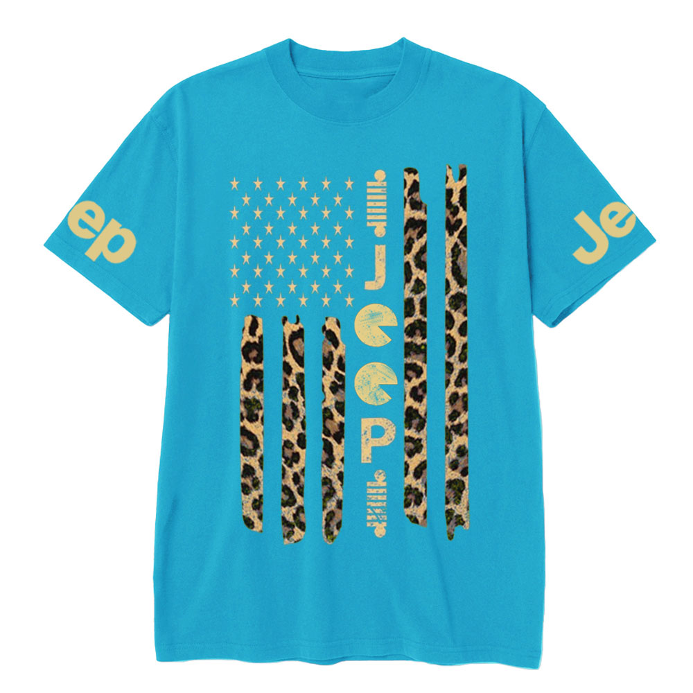 Jp Leopard American Flag T-shirt