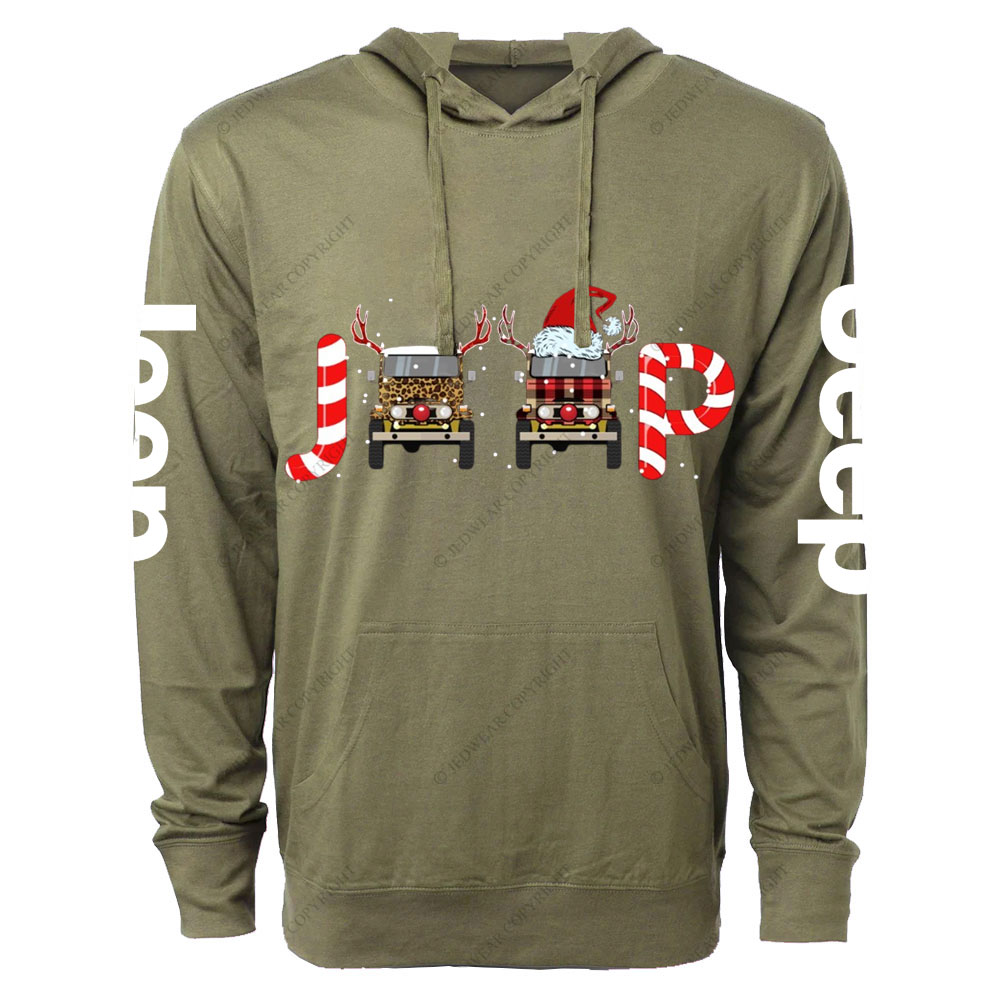 Christmas Leopard Reindeer Jp Oversized Lightweight Hoodie