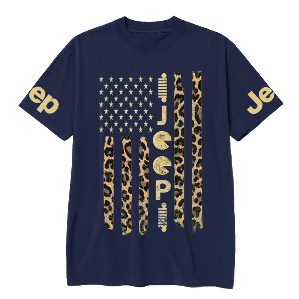 Jp Leopard American Flag T-shirt