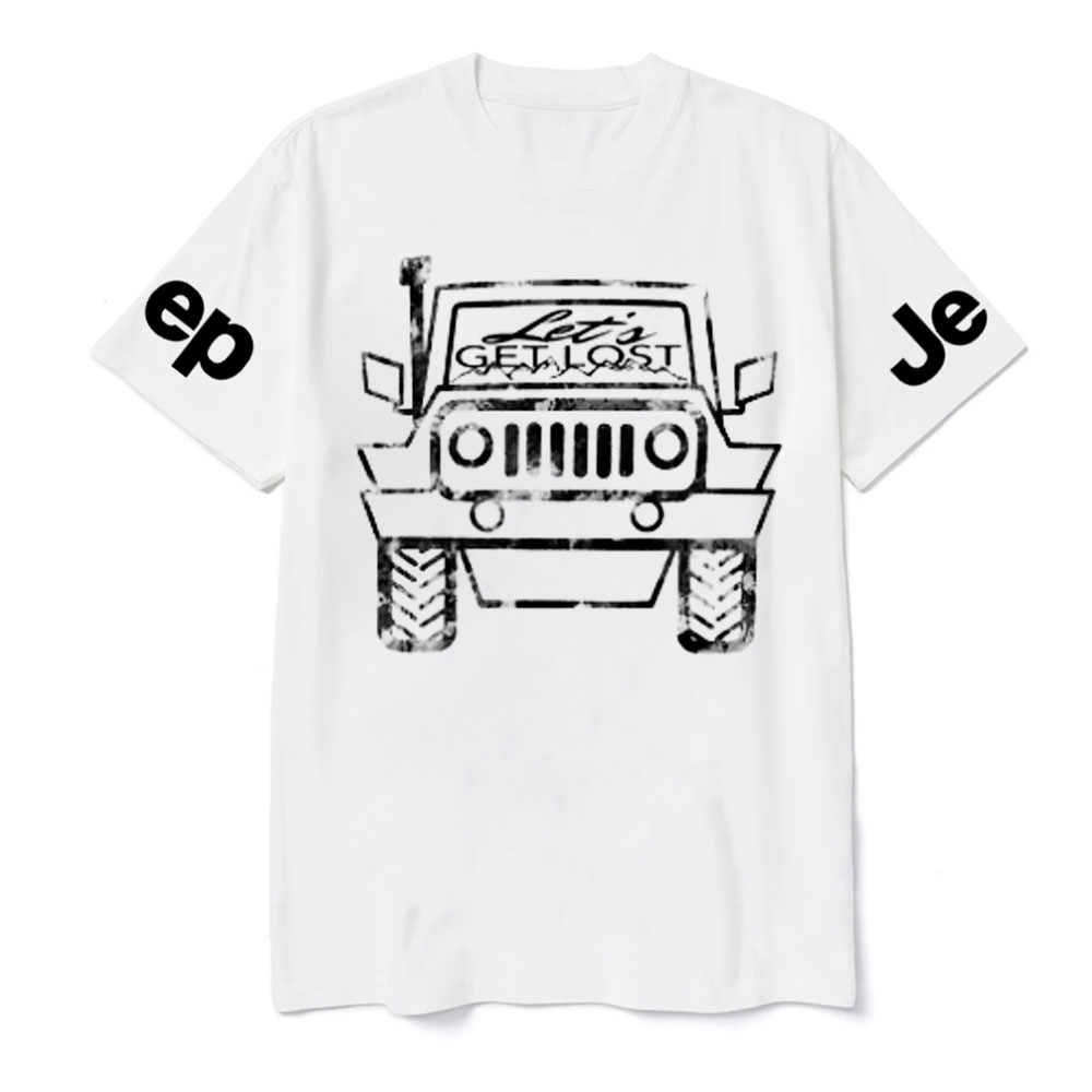 Let’s Get Lost white and Black Jp Lover T-Shirt