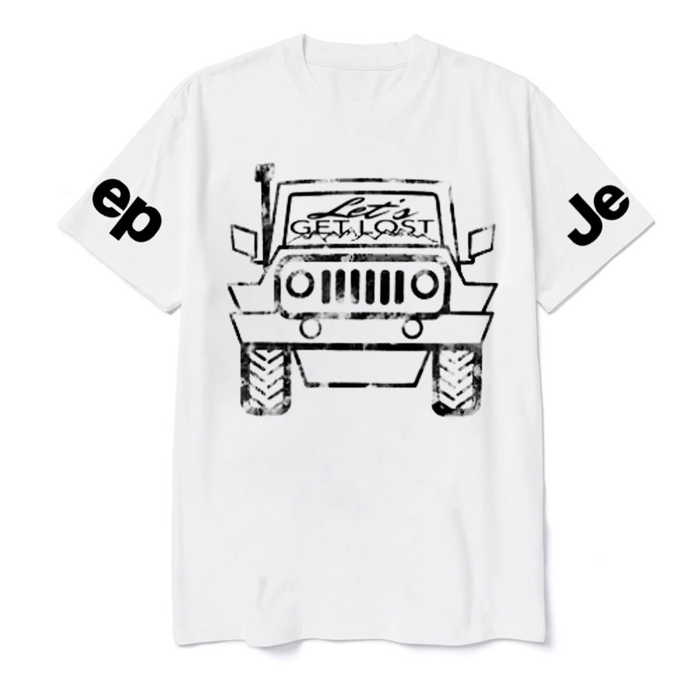 Let’s Get Lost white and Black Jp Lover T-Shirt