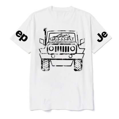 Let’s Get Lost white and Black Jp Lover T-Shirt