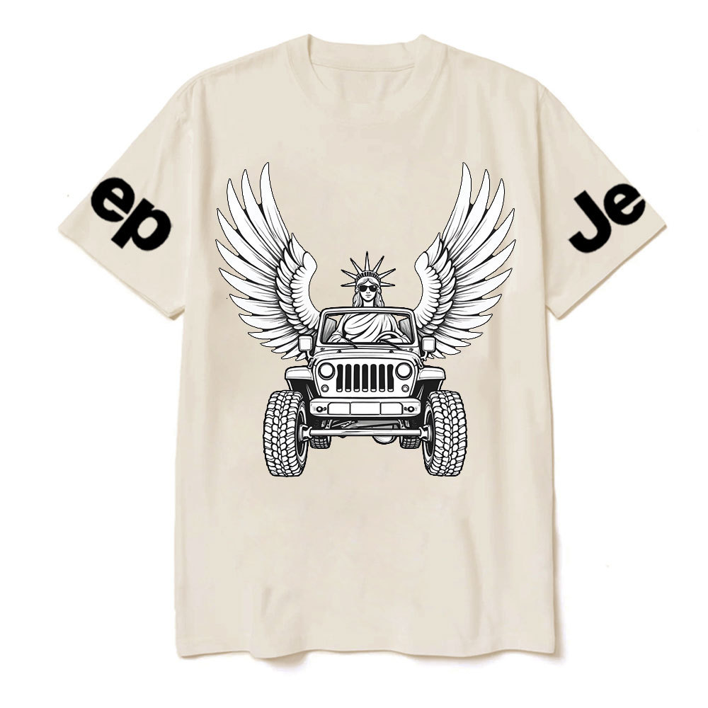 Statue of Liberty Driving a Flying JpT-Shirt