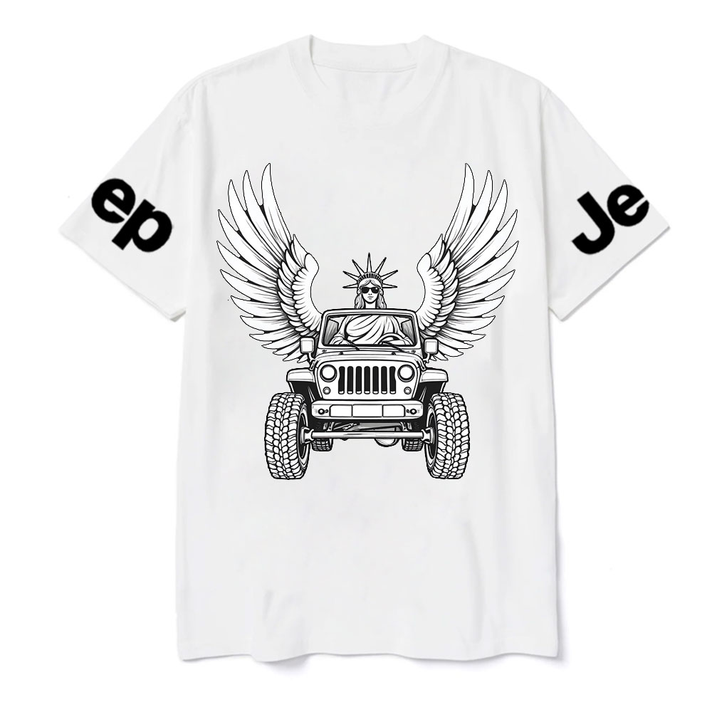 Statue of Liberty Driving a Flying JpT-Shirt