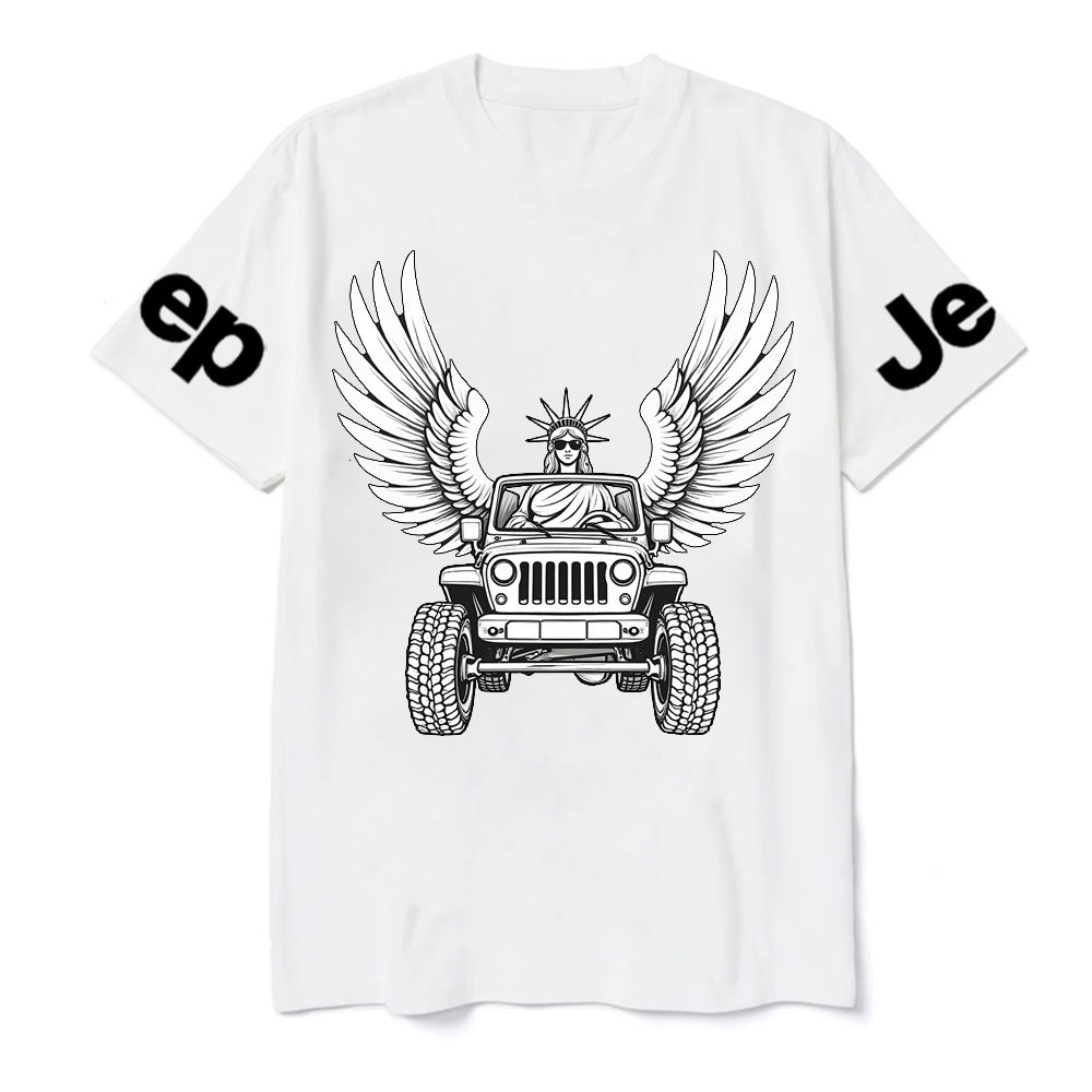 Statue of Liberty Driving a Flying JpT-Shirt