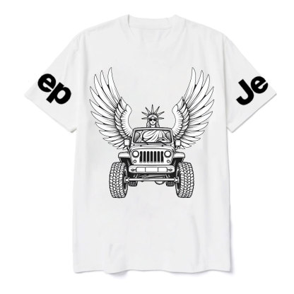 Statue of Liberty Driving a Flying JpT-Shirt