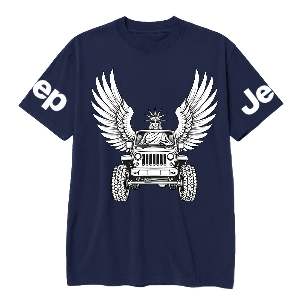 Statue of Liberty Driving a Flying JpT-Shirt