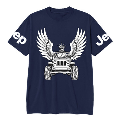 Statue of Liberty Driving a Flying JpT-Shirt