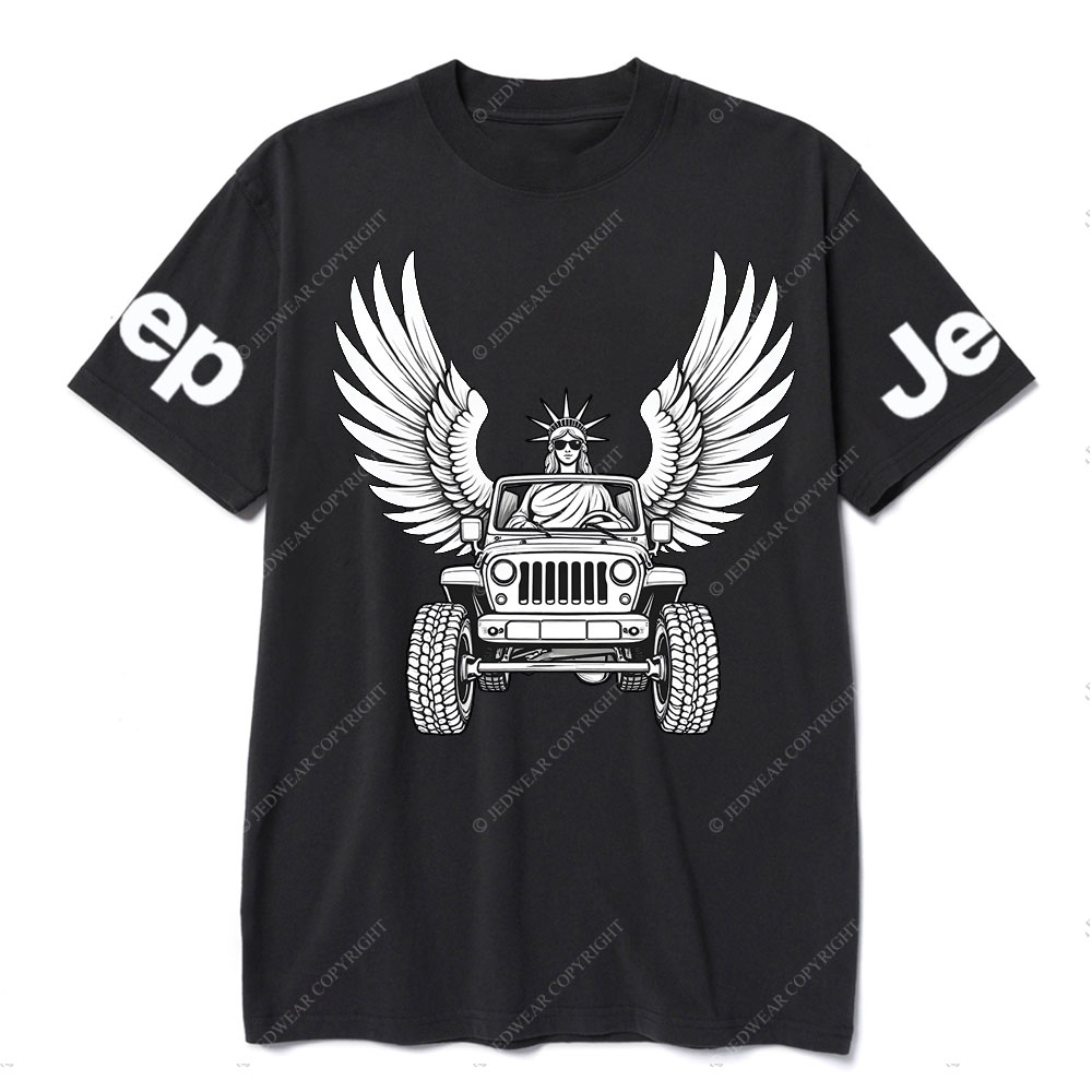 Statue of Liberty Driving a Flying JpT-Shirt