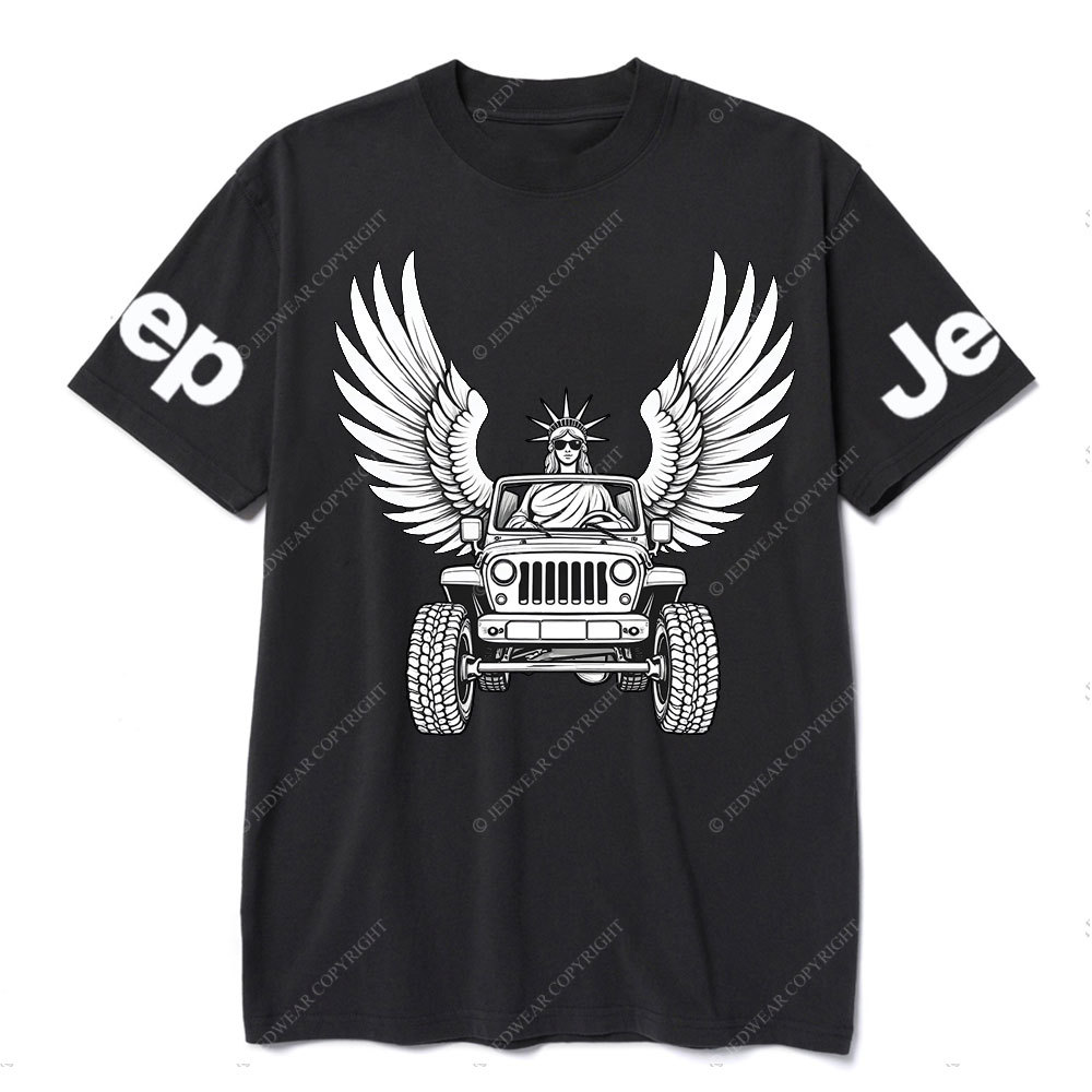 Statue of Liberty Driving a Flying JpT-Shirt