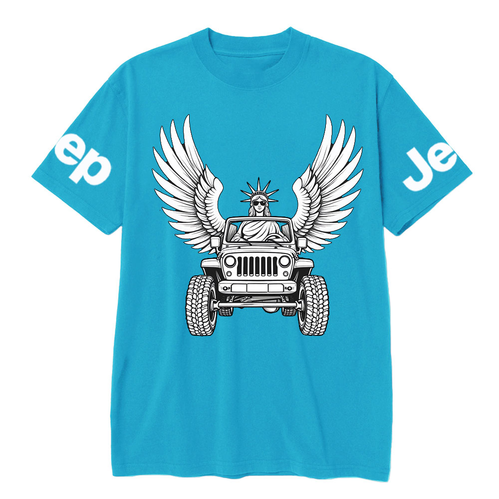 Statue of Liberty Driving a Flying JpT-Shirt