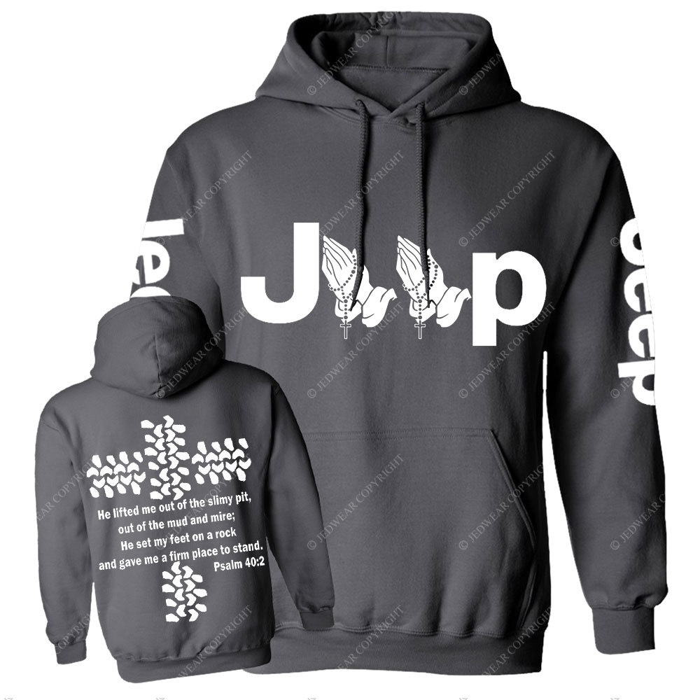 Jp Pray He Lifted Me Out Of the Slimy Pit Casual Hoodie
