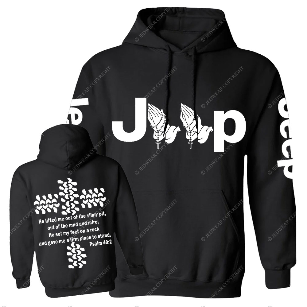 Jp Pray He Lifted Me Out Of the Slimy Pit Casual Hoodie