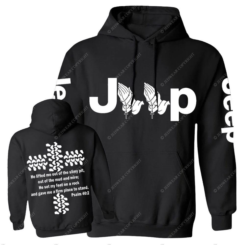 Jp Pray He Lifted Me Out Of the Slimy Pit Casual Hoodie