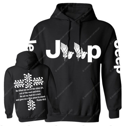 Jp Pray He Lifted Me Out Of the Slimy Pit Casual Hoodie